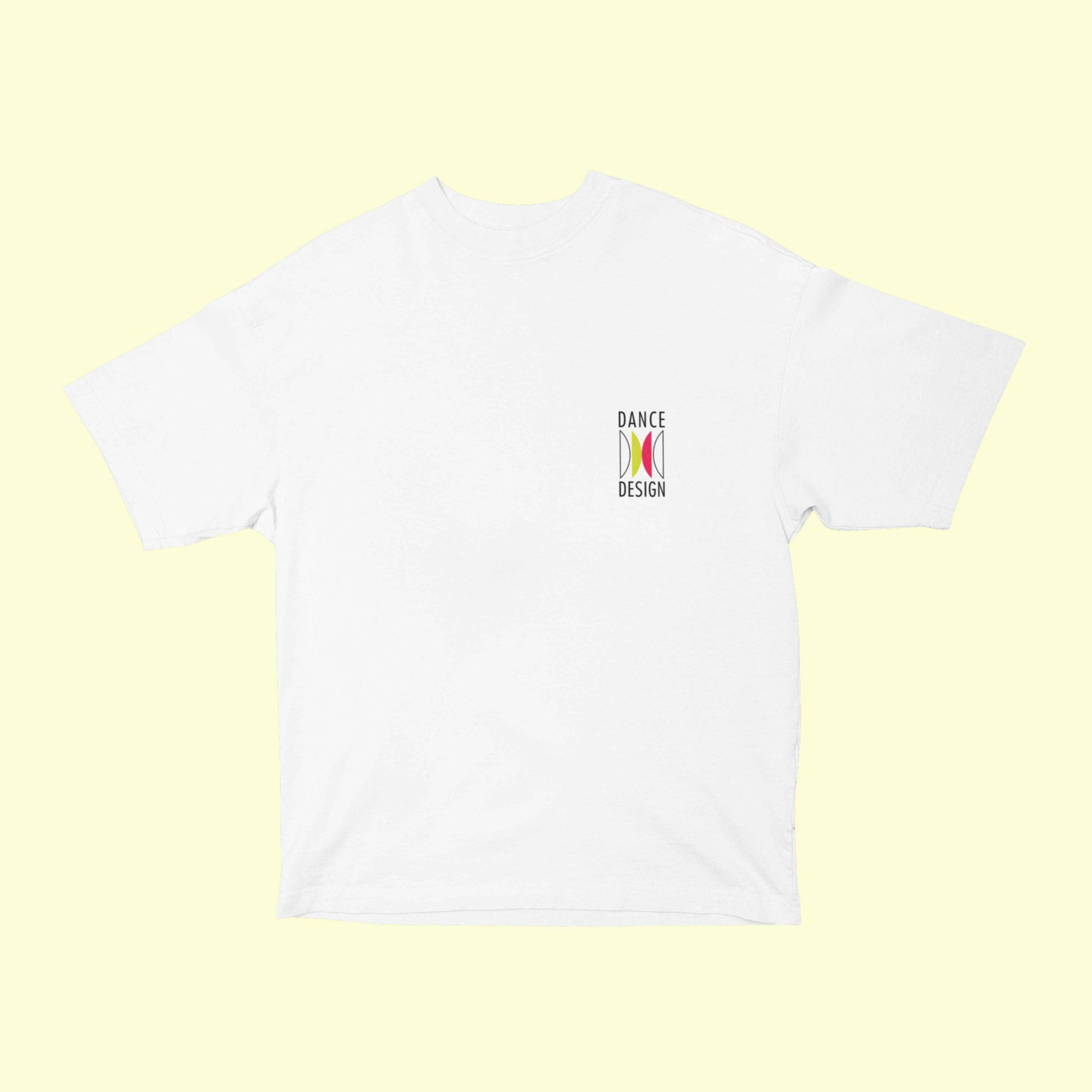 Dance Design Learn Social Dancing Unisex Oversized White Tshirt - Front