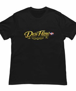 Desiflow Unisex Classic Black Tshirt - Front - Flauntpassion India