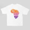 Kizomba state of mind White tshirt unisex oversized Africa map India Flaunt Passion - Back View