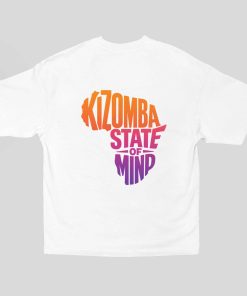 Kizomba State of Mind Unisex Oversized White Tshirt - Back
