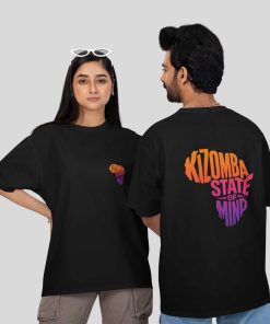 Kizomba State of Mind Unisex Oversized Tshirt - Black