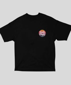 Zouk Paglu Unisex Oversized Black Tshirt - Front