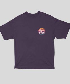 Zouk Paglu Unisex Oversized Purple Tshirt - Front