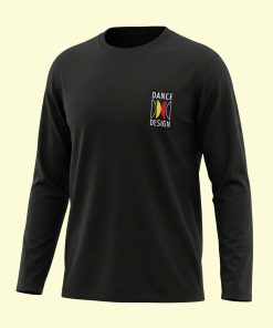 Dance Design Learn Social Dancing Unisex Full Sleeves Black Tshirt - Flaunt Passion - India