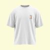 Dance Design Learn Social Dancing Unisex Oversized White Tshirt - Front View - Flaunt Passion - India