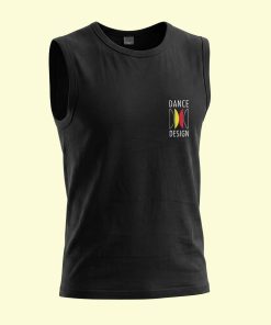 Dance Design Learn Social Dancing Unisex Sleeveless Black Tshirt - Flaunt Passion - India