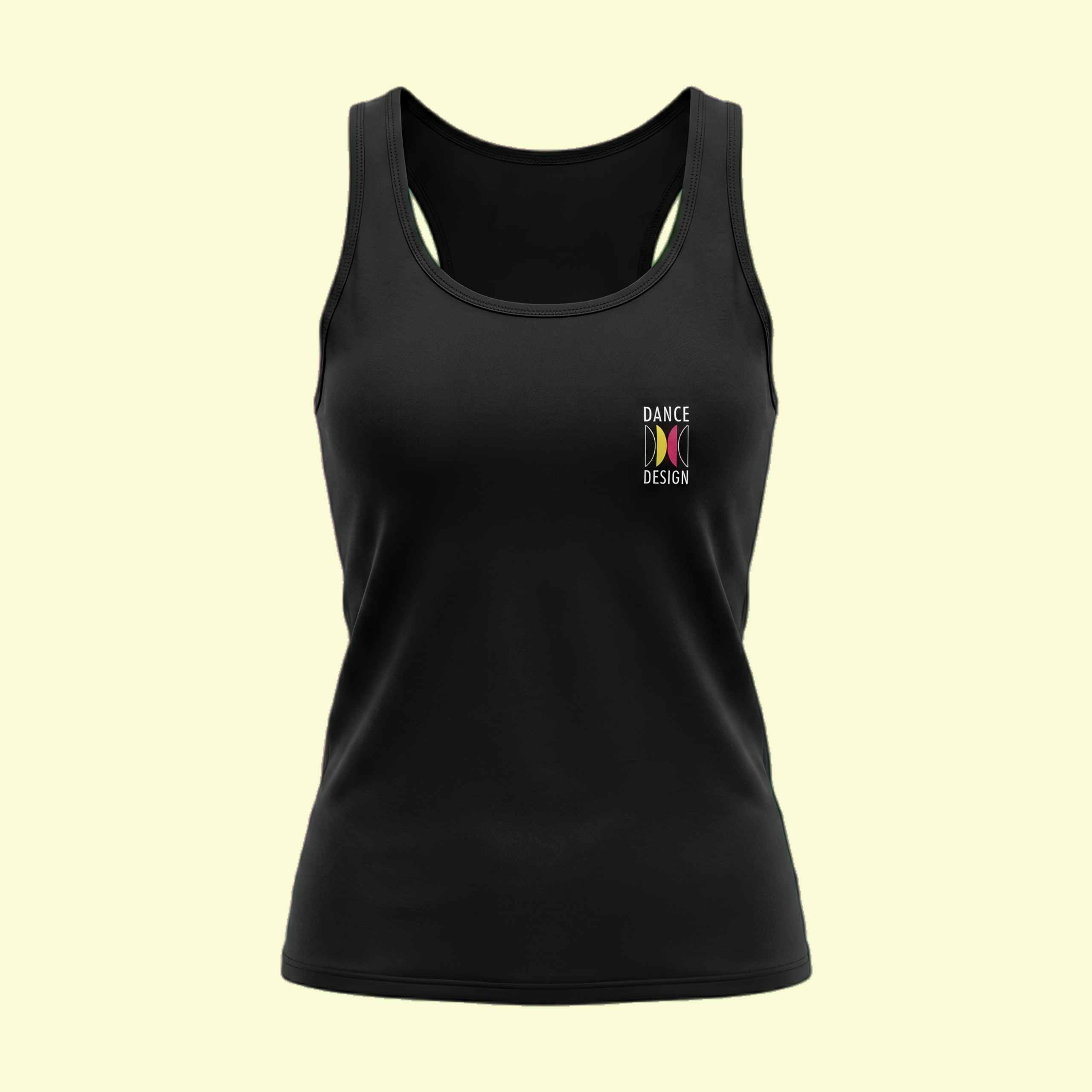 Dance Design Learn Social Dancing Female Black Tank Top - Flaunt Passion - India