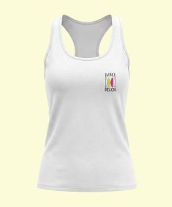 Dance Design Learn Social Dancing Female White Tank Top - Flaunt Passion - India