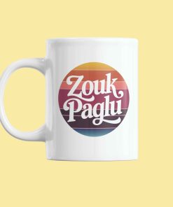 Zouk Paglu White Ceramic Coffee Mug