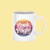 Zouk Paglu White Ceramic Coffee Mug