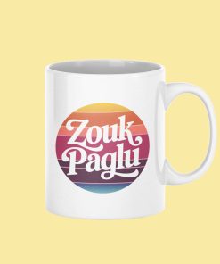 Zouk Paglu White Ceramic Coffee Mug