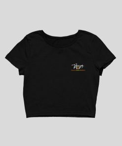 Time To Dance Academy Female Black Crop Top Front - Flaunt Passion