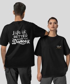 Time To Dance Academy Official Oversized unisex Tshirt - Black