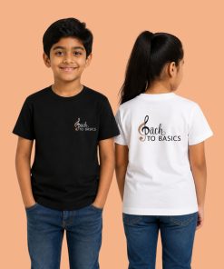 Bach to Basics Kids Black and White Tshirt - Flauntpassion